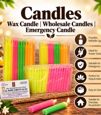 Candles Wax Candle Wholesale Candles Emergency Candle - K. Somu Chetty & Co in Chennai