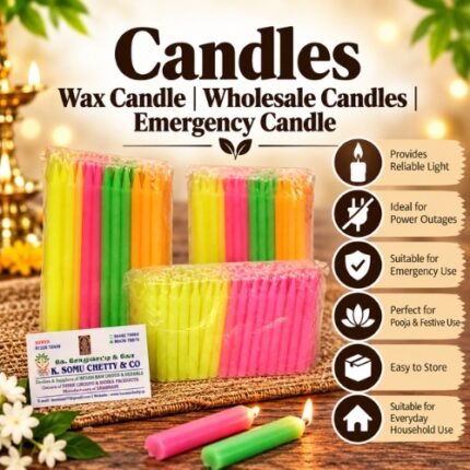 Candles Wax Candle Wholesale Candles Emergency Candle - K. Somu Chetty & Co in Chennai