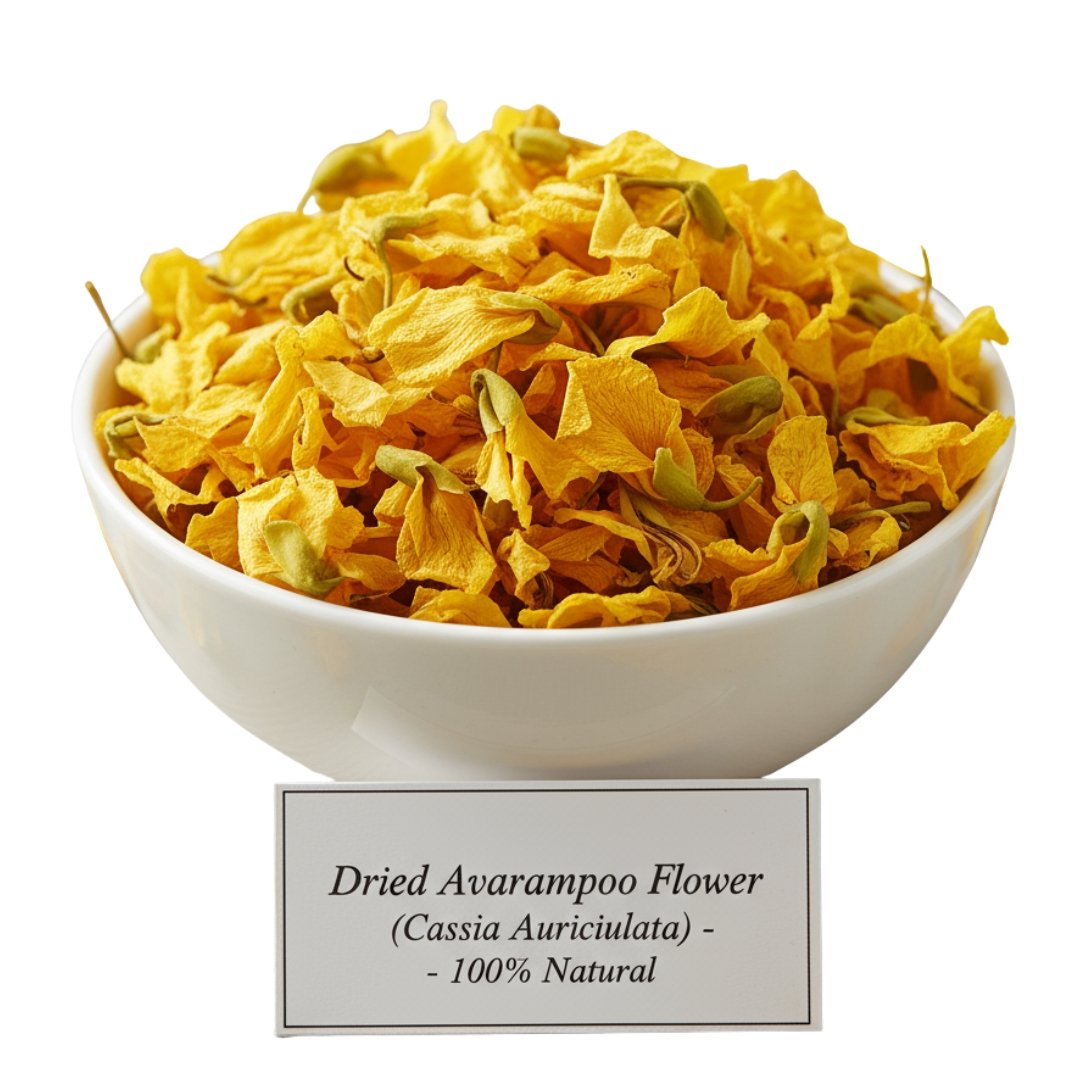 Dried Avarampoo Flower( Cassia Auriculata) - K. Somu Chetty & Co Dried Avarampoo Flower( Cassia Auriculata) - K. Somu Chetty & Co