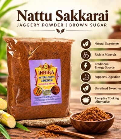Nattu Sakkarai (நாட்டுச்சக்கரை) JAGGERY POWDER Brown Sugar - K. Somu Chetty & Co in Chennai (2)