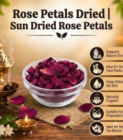 Rose Petals Dried Sun Dried Rose Petals - K. Somu Chetty & Co in Chennai