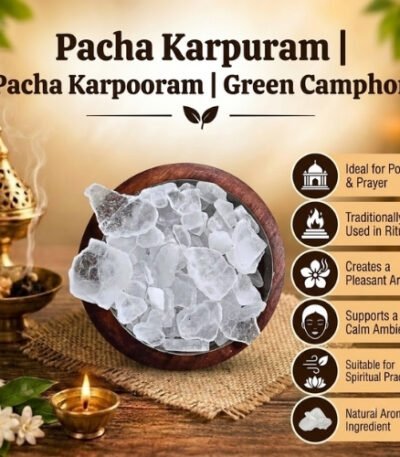 Pacha Karpuram(பச்சை கற்பூரம்) Pacha Karpooram Green Camphor - K. Somu Chetty & Co in Chennai