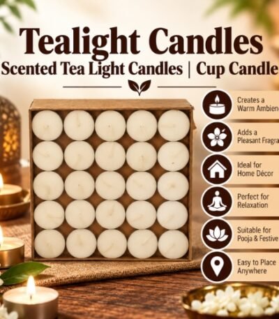 Tealight Candles Scented Tea Light Candles Cup Candle - K. Somu Chetty & Co in Chennai