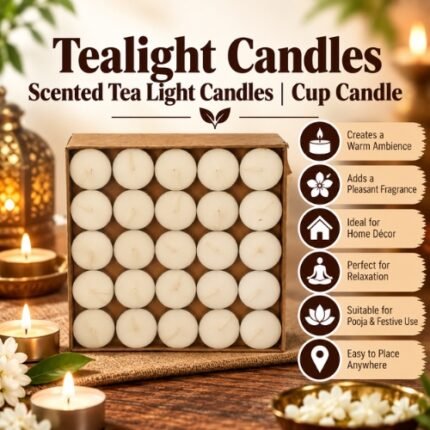 Tealight Candles Scented Tea Light Candles Cup Candle - K. Somu Chetty & Co in Chennai
