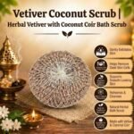 Vetiver Coconut Scrub Herbal Vetiver with Coconut Coir Bath Scrub - K. Somu Chetty & Co in Chennai