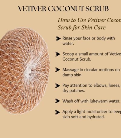 Vetiver Coconut Scrub - K Somu Chetty & Co