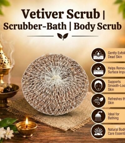 Vetiver Scrub Scrubber-Bath Body Scrub - K. Somu Chetty & Co in Chennai