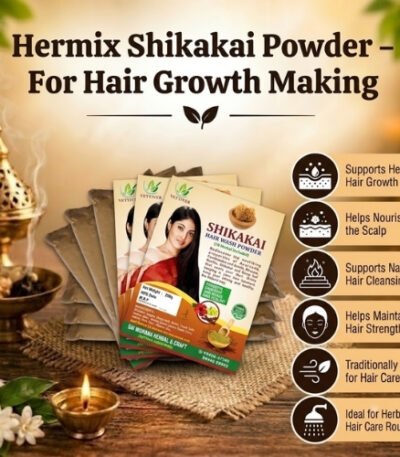 Hermix Shikakai Powder – For Hair Growth - K. Somu Chetty & Co in Chennai