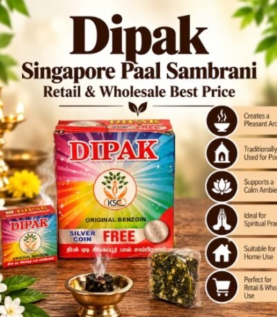 Buy Dipak Singapore Paal Sambrani – Retail & Wholesale Best Price - K. Somu Chetty & Co in Chennai