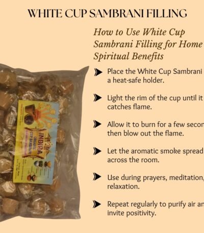 White Cup Sambrani Filling - K. Somu Chetty & Co