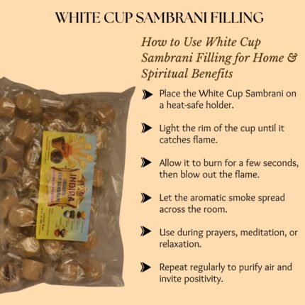 White Cup Sambrani Filling - K. Somu Chetty & Co