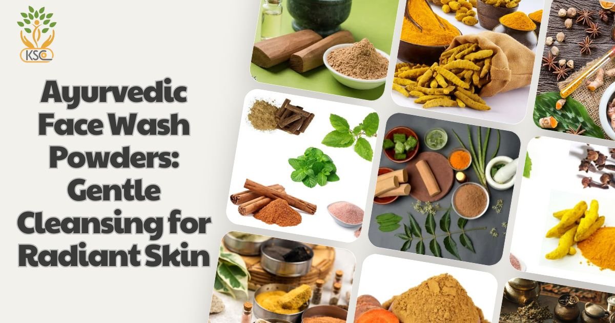 Ayurvedic Face Wash Powders Gentle Cleansing for Radiant Skin-K.Somu Chetty & Co