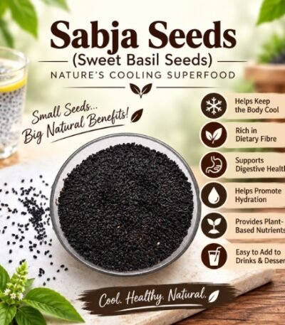 Sabja Seeds (Sweet Basil Seeds) Nature’s Cooling Superfood - K. Somu Chetty & Co in Chennai