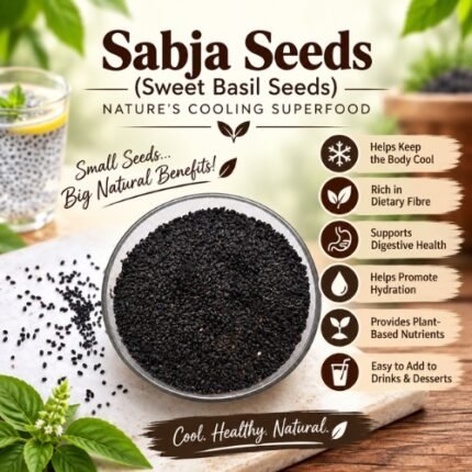 Sabja Seeds (Sweet Basil Seeds) Nature’s Cooling Superfood - K. Somu Chetty & Co in Chennai