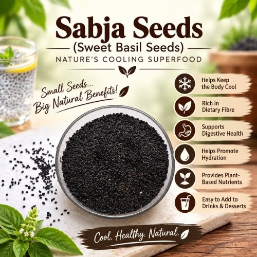 Sabja Seeds (Sweet Basil Seeds) Nature’s Cooling Superfood - K. Somu Chetty & Co in Chennai Sabja Seeds (Sweet Basil Seeds) Nature’s Cooling Superfood - K. Somu Chetty & Co in Chennai