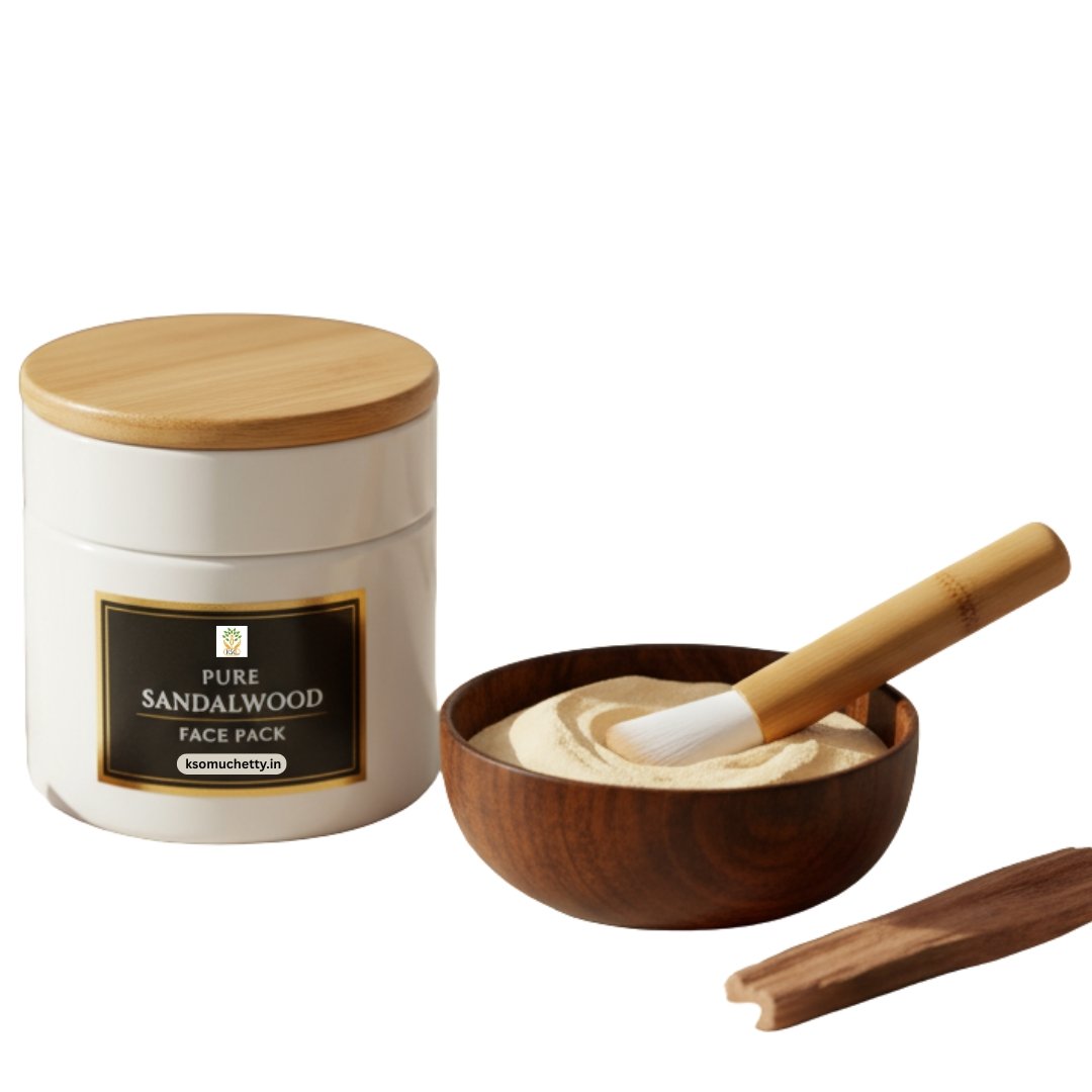 Pure Sandalwood Powder Face Pack - K. Somu Chetty & Co