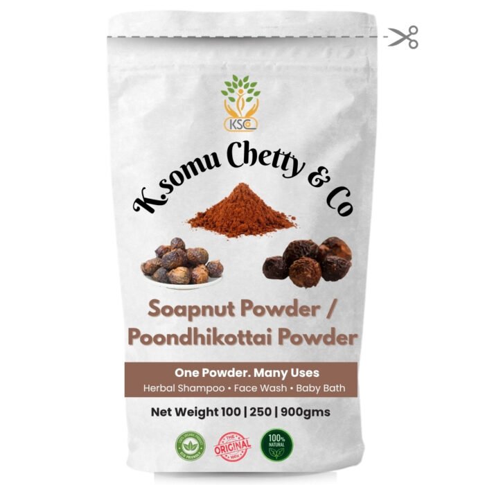 Soapnut Powder Poondhikottai Powder - K Somu Chetty & Co