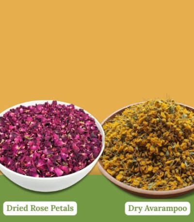 Dry Avarampoo & Dried Rose Petals Combo - K. Somu Chetty & Co in Chennai