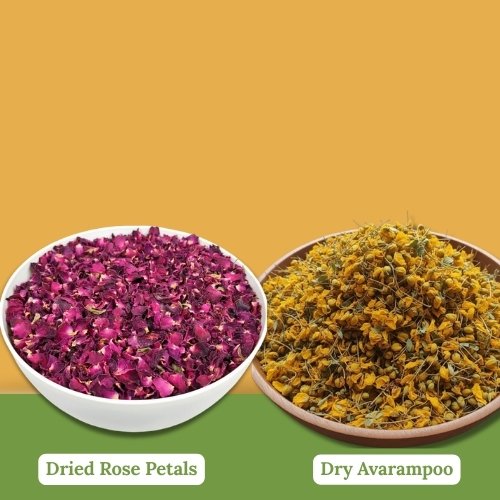 Dry Avarampoo & Dried Rose Petals Combo - K. Somu Chetty & Co in Chennai Dry Avarampoo & Dried Rose Petals Combo - K. Somu Chetty & Co in Chennai