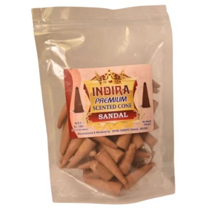Indira Premium Scented Dhoop Cone - Sandal -- K. Somuchetty