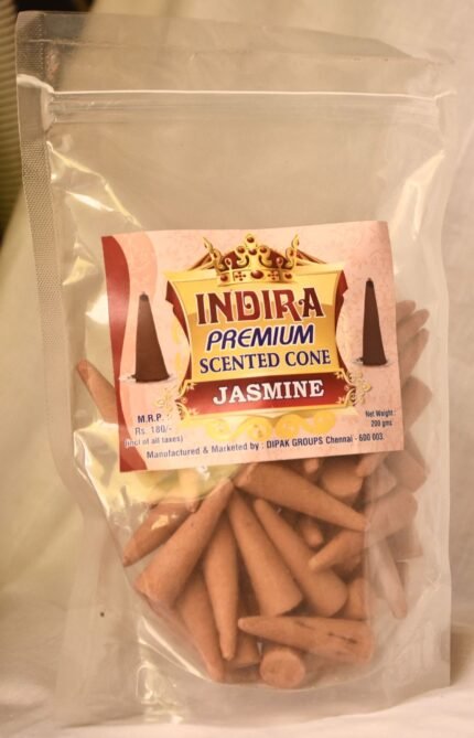 Jasmine Indira Premium Scented Cone Sambrani
