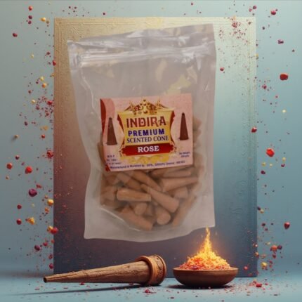 Rose Indira Premium Scented Cone Sambrani- K. Somu Chetty & Co
