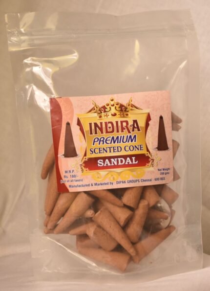 Sandal Indira Premium Cone Sambrani -K Somu Chetty
