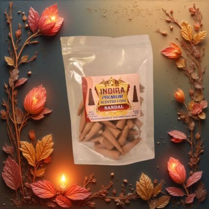 Sandal Indira Premium Scented Cone Sambrani- K. Somu Chetty & Co