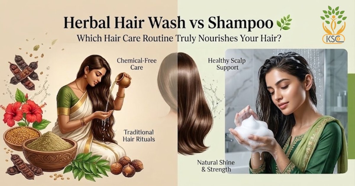 Herbal Hair Wash Powder vs Shampoo Traditional Alternatives Explained - K. Somu Chetty & Co
