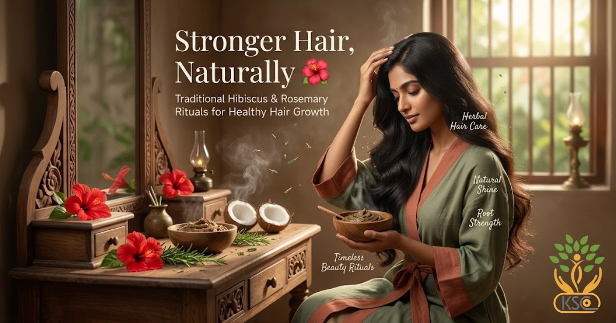 Hibiscus and Rosemary for Hair Care Traditional Herbal Hair Routines - K. Somu Chetty & Co