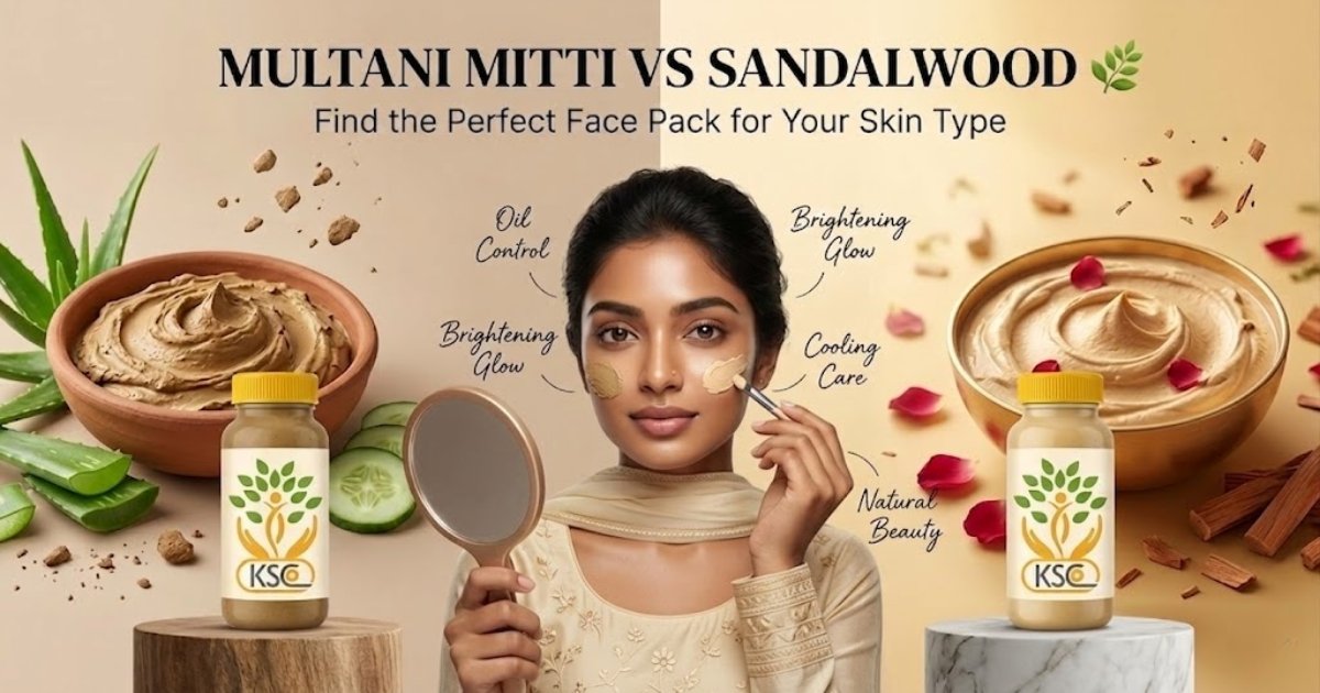 Multani Mitti vs Sandalwood Powder Which Face Pack Should You Choose - K. Somu Chetty & Co