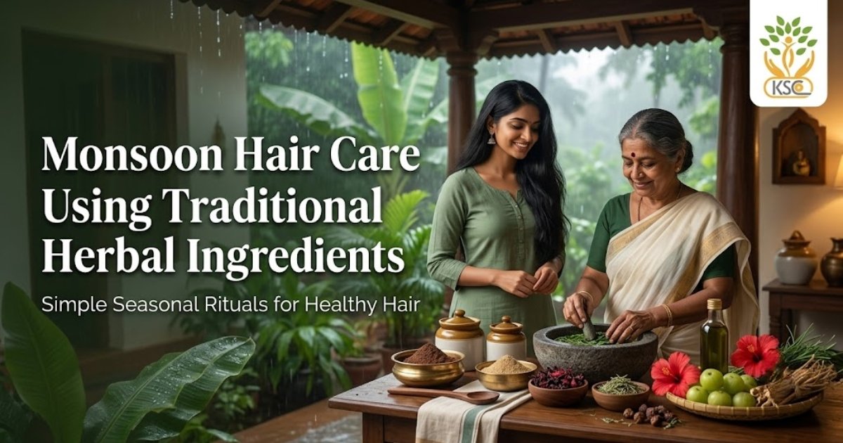 Monsoon Hair Care Using Traditional Herbal Ingredients